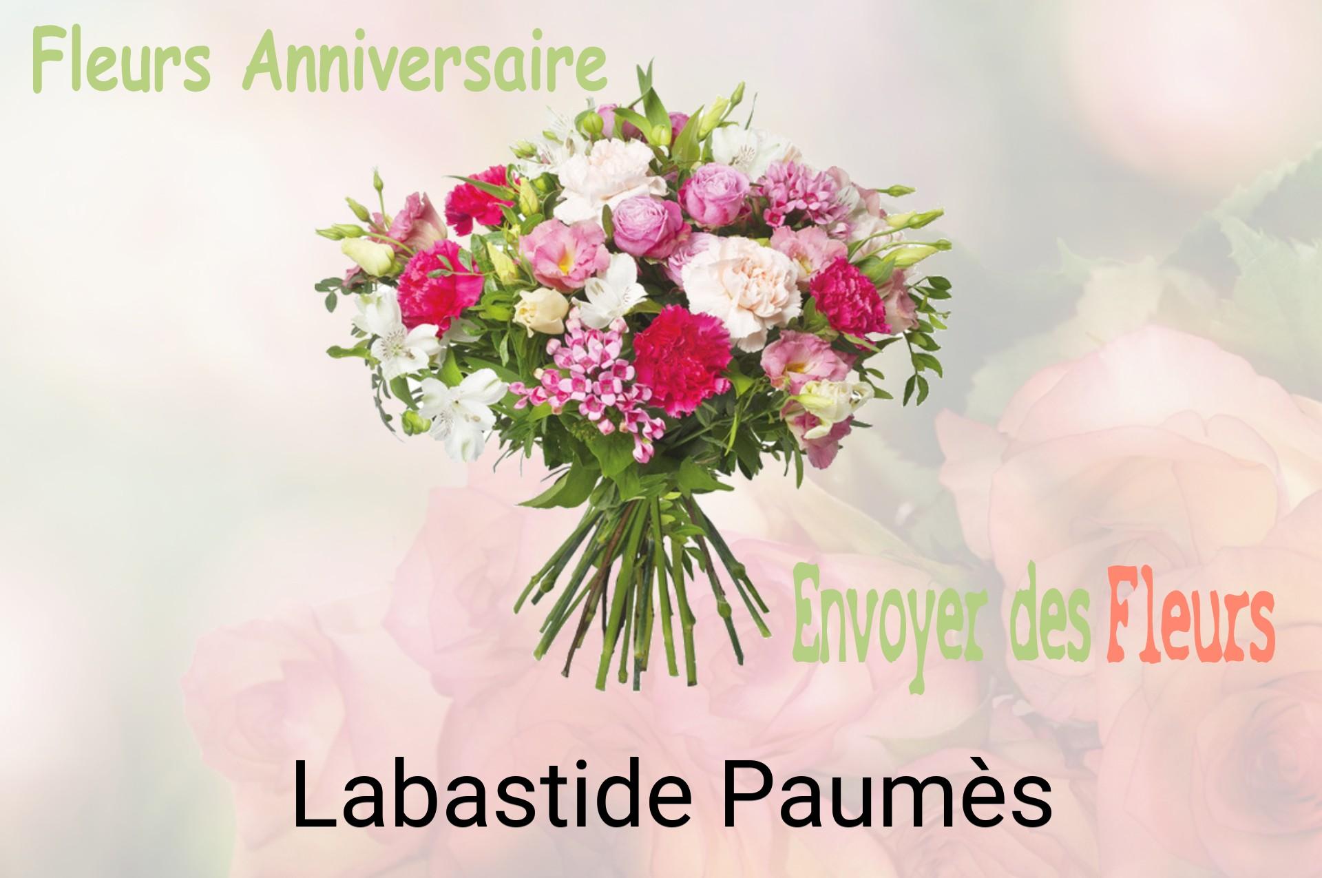 Bouquet de fleurs d’anniversaire livré à Labastide-Paumès