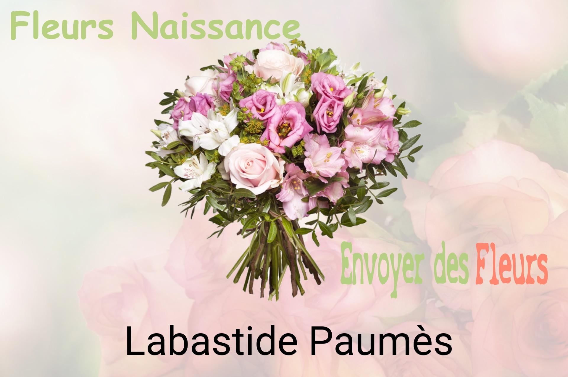 Bouquet de fleurs de naissance livré à Labastide-Paumès